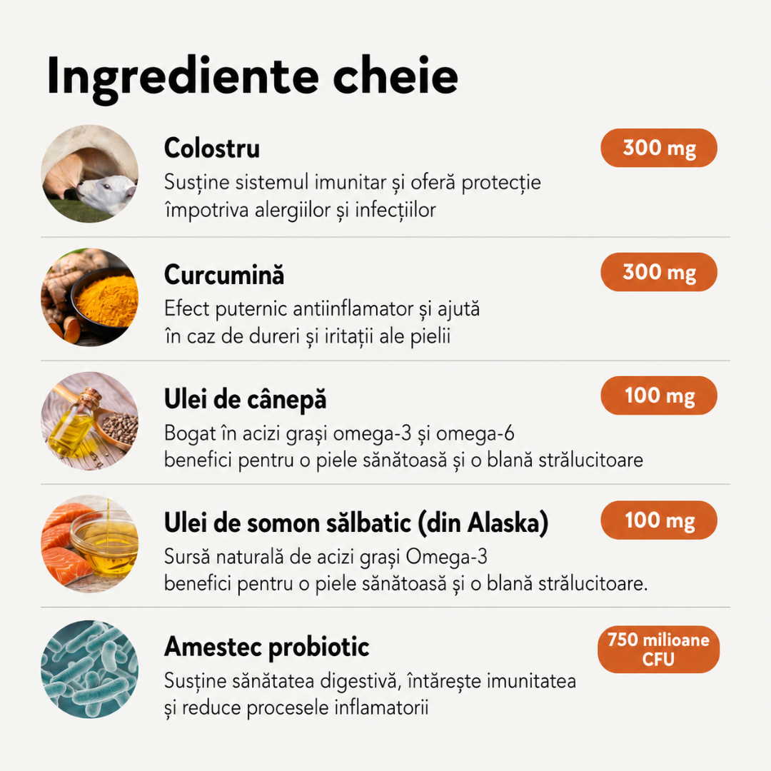 Set complet pentru îngrijirea pielii și a blănii câinilor