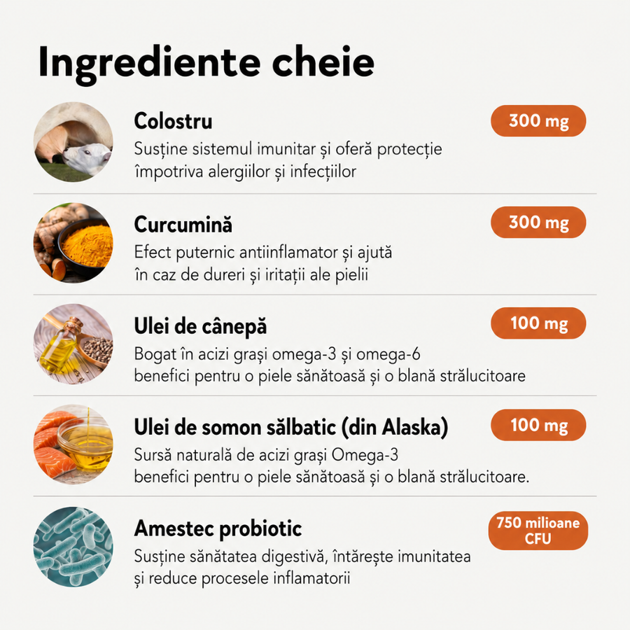 Set complet pentru îngrijirea pielii și a blănii câinilor