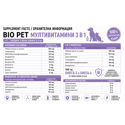 Multivitamine 3în1 - Blană, Articulații și Sănătate generală