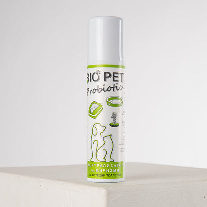 Neutralizator de mirosuri probiotic pentru litierele pisicilor - 200 ml.