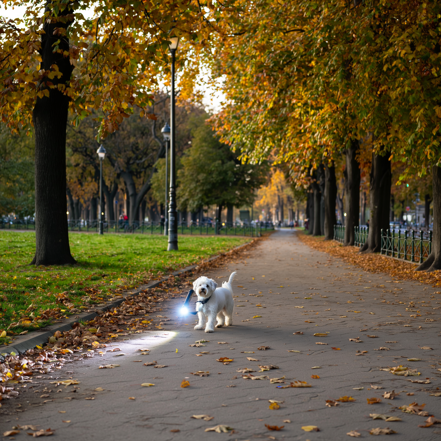 Șacal auriu la marginea pădurii de pe Vitoșa, toamna, lângă o potecă de plimbare