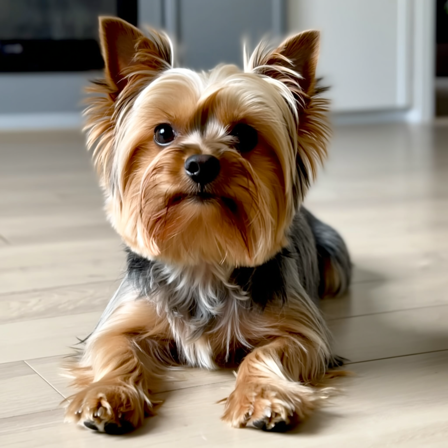 Chihuahua învelit într-o pătură pe canapea, într-o cameră la 19°C