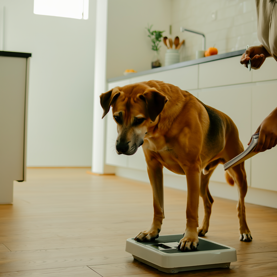 Un mops și un golden retriever stau alături pe iarbă acoperită de frunze de toamnă într-un parc