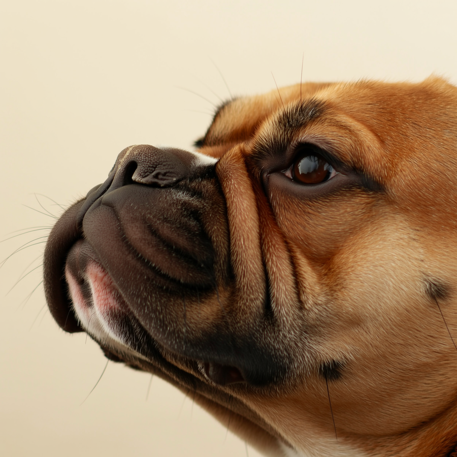 Buldog francez culcat lângă proprietar, ilustrare pentru datele studiului VetCompass despre speranța de viață a rasei